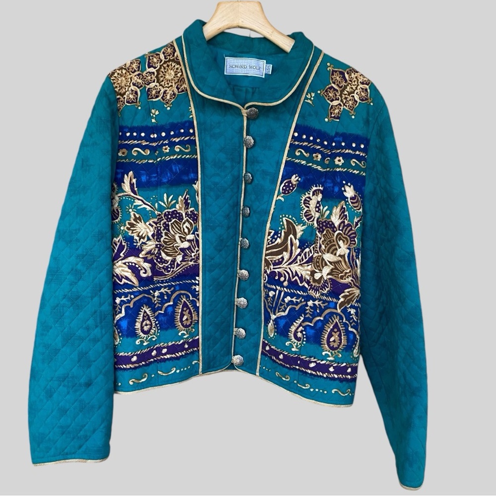 Quilted Howard Wolf Quilted lightweight button down coat
